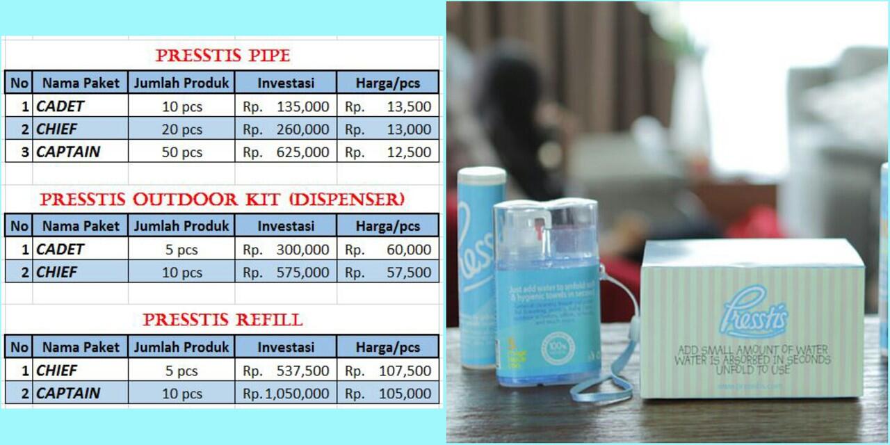 Reseller, Distributor WANTED!! PRESSTIS Magic Hand Towel pertama di Indonesia.