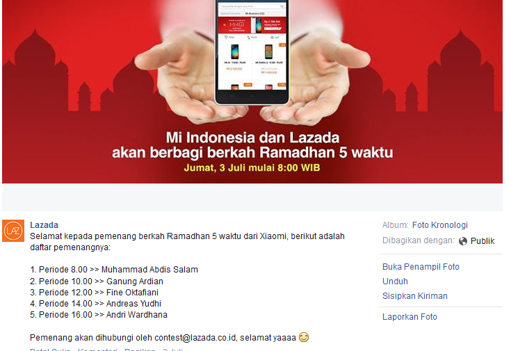 Promosi Lazada Berkah Ramadhan 5 Waktu yang Sangat Tidak Jelas
