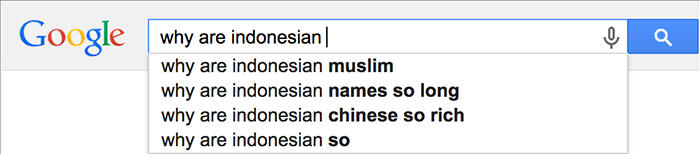 ini yg bakal muncul jika 6 negara ini ingin tahu soal Indonesia di google