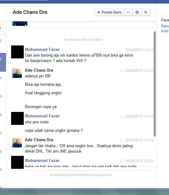 Surat Terbuka Kepada SEPTIAN ADE CHANDRA Alias penipu receh !