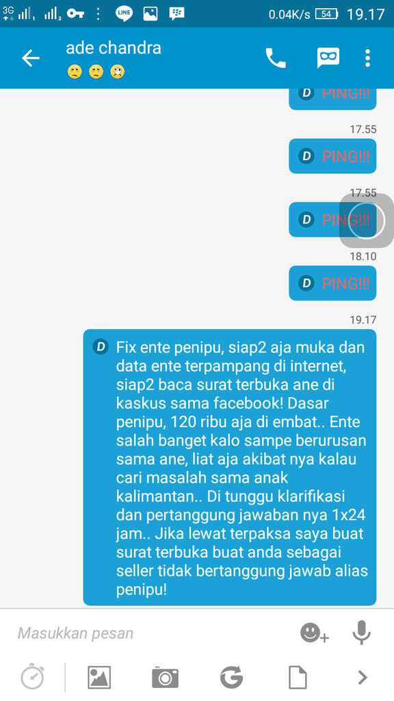 Surat Terbuka Kepada SEPTIAN ADE CHANDRA Alias penipu receh !