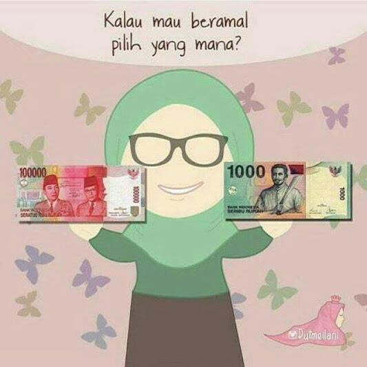 Percakapan Uang 1000 dan 100.000