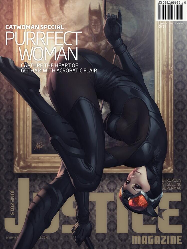 Gambar Karakter Komik Wanita Keren (Justice Magazine)