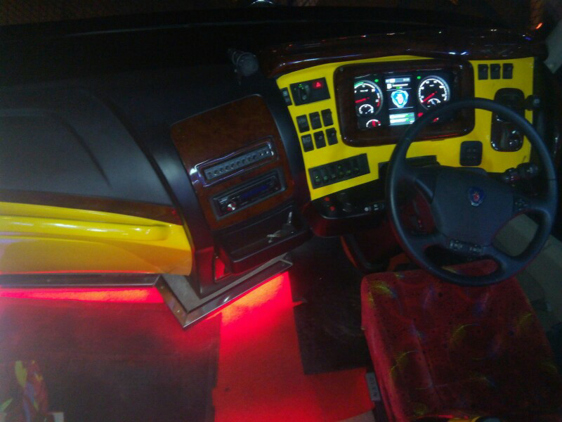 Penampakan Interior Bus Scania Medan - Banda Aceh