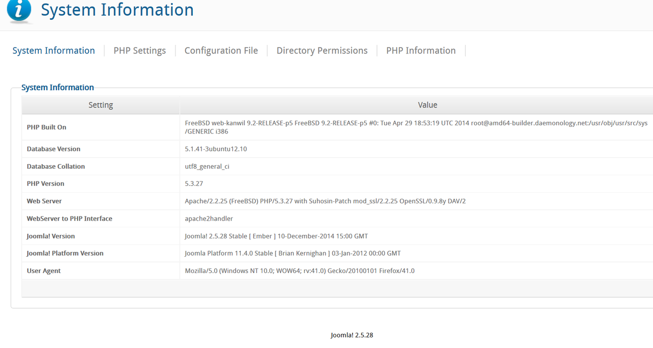 Joomla 2.5.28 &quot;The PHP temporary directory is not set.&quot; Help