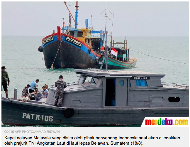 TNI AL resmikan pangkalan utama di Sorong dan bakar kapal malaysia