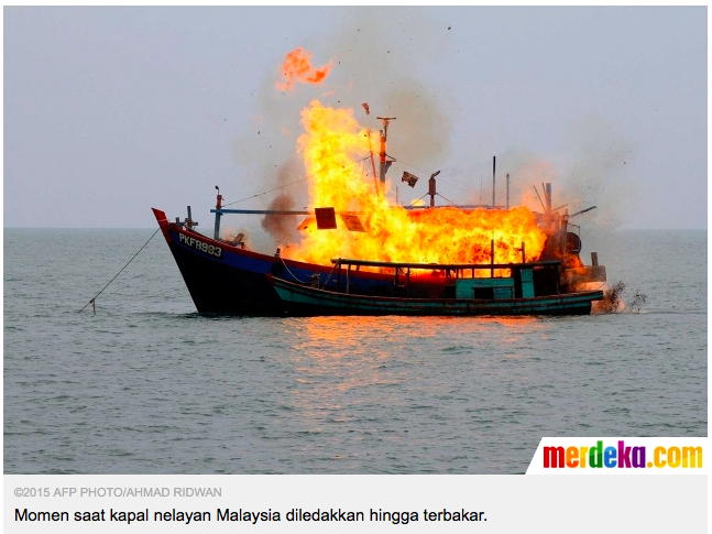 TNI AL resmikan pangkalan utama di Sorong dan bakar kapal malaysia