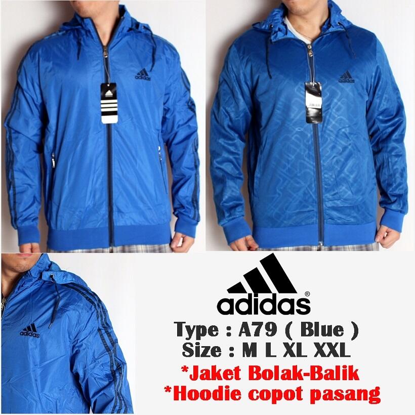 Jaket Adidas Parasut Bolak Balik