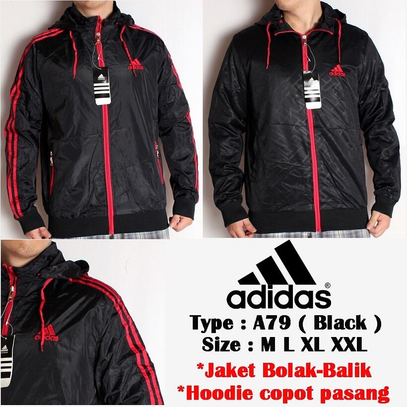 Jaket Adidas Parasut Bolak Balik