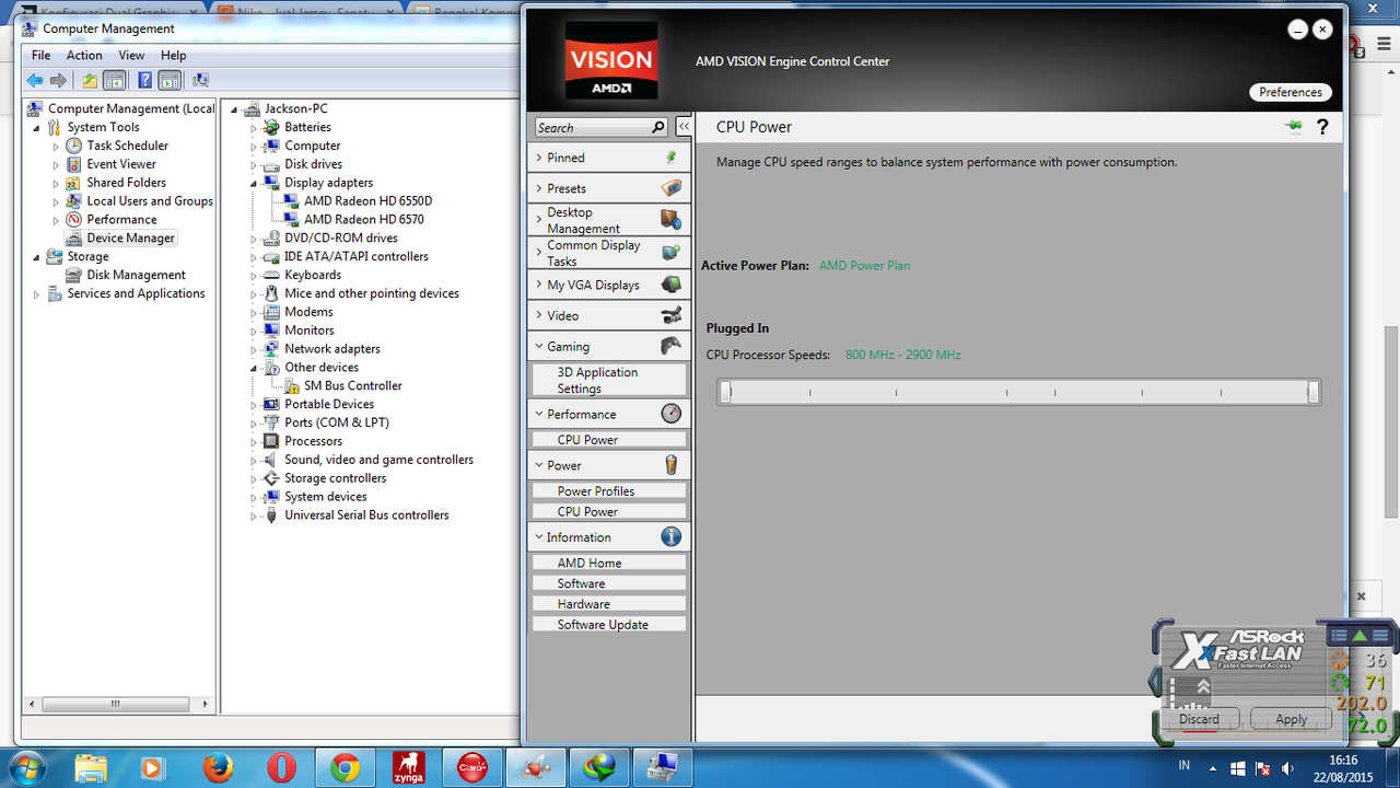 need help setting dual graphics