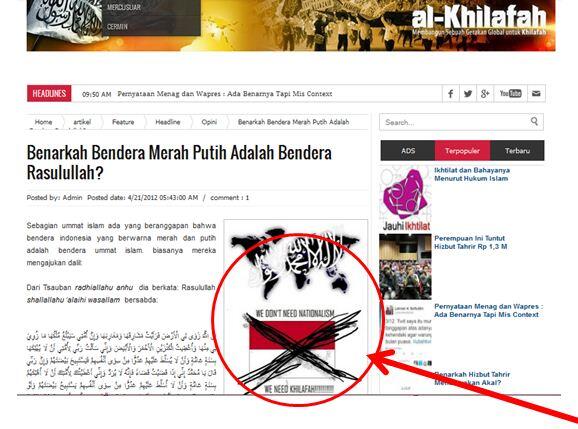 (PENGKHIANAT ) HTI Ini Bilang Bendera Merah Putih Cocok untuk Binatang