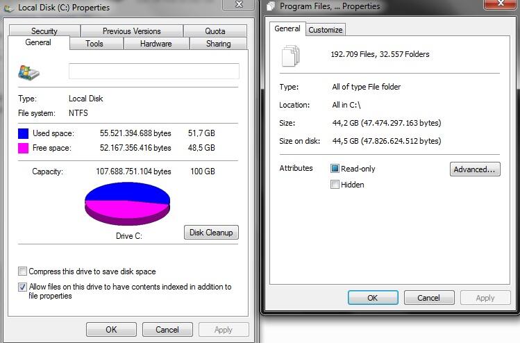 &#91;HELP&#93; Kapasitas hdd berkurang sendiri / total kapasitas ga sesuai ama isi nya !?