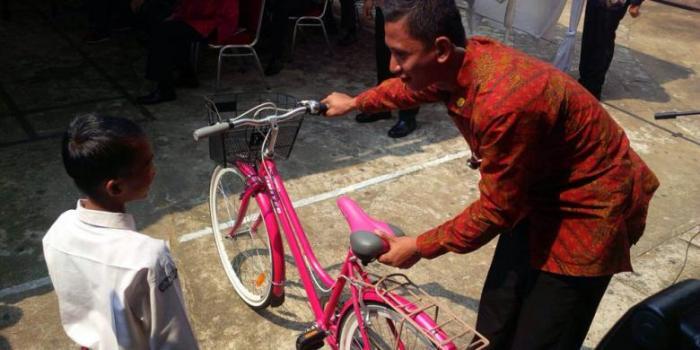 Penampakan 'Sepeda Bencong' Pemberian Jokowi ke Anak SD