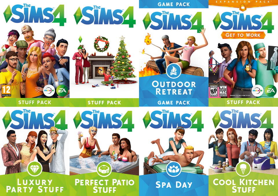 the sims 4 expansion packs list