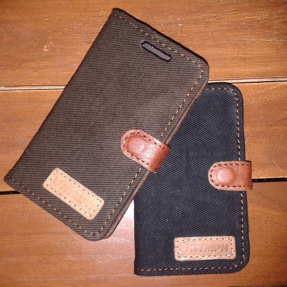 Produk Baru FlipCover Smartphone berbahan Kain Jeans paduan Kulit Asli