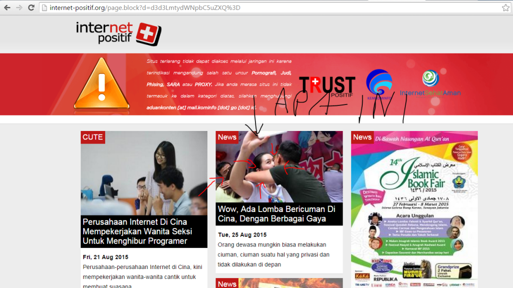 Situs INTERNET POSITIF yang gak POSITIF BANGET