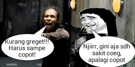 Ritual Paling Seram, Mencongkel Mata Sendiri