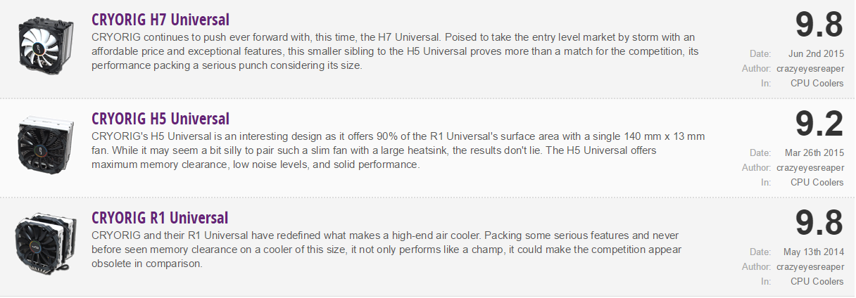 ▄▀▄▀▄▀▄▀ HSF TOWER CPU CRYORIG COOL AND QUIET ▄▀▄▀▄▀▄▀