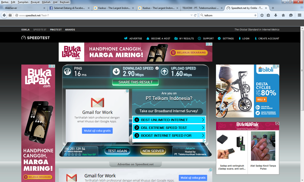 INDIHOME 26/8 : MENGECEWAKAN, bandwitch di sunat 10Mb jadi Upto 3Mb