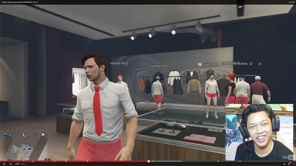 Upacara Peringatan 17 Agustusan ala Anak Game di GTA V