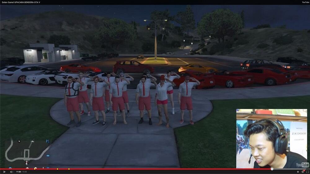 Upacara Peringatan 17 Agustusan ala Anak Game di GTA V