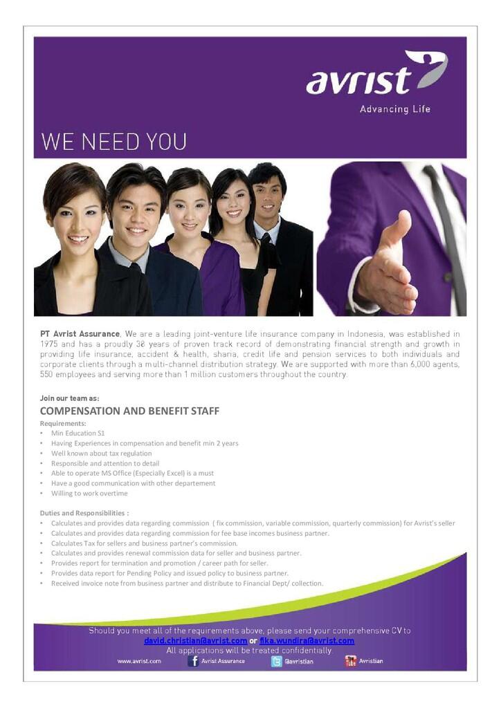 Urgently Needed Compensation Benefit Staff
