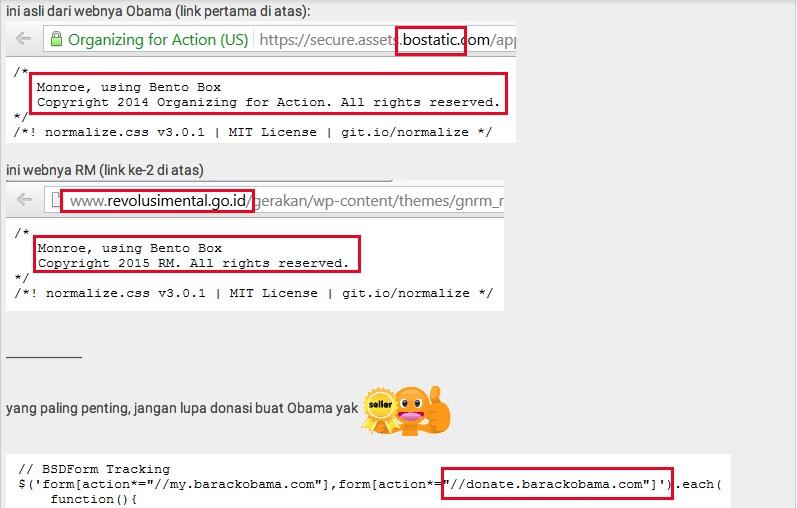 HEBOH, Netizen Sebut revolusimental.go.id Sontek Webiste Obama, Ini Buktinya!