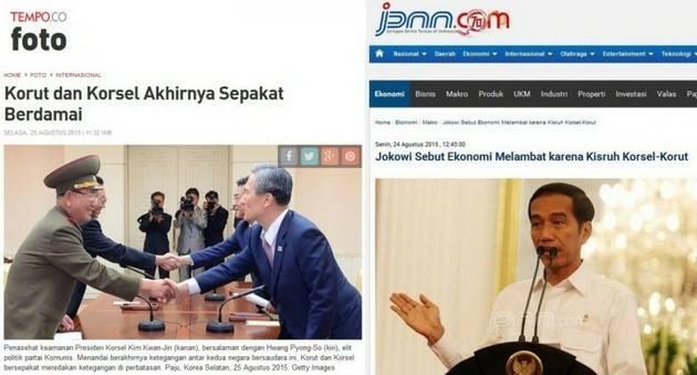 ( Roket Jokowi) Korea Utara dan Selatan Sepakat Berdamai