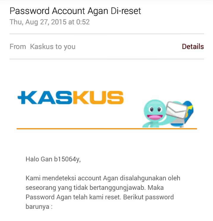 Dapet surat cinta dari Admin kaskus