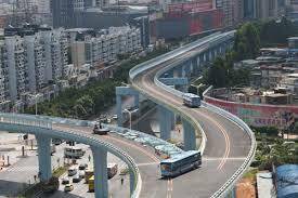 Inilah Tampak Jalur Melayang Khusus BRT di Negara Tiongkok dan Malaysia