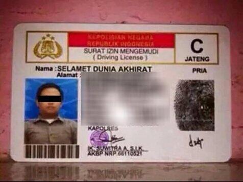 Nama-nama Orang Indonesia Yang Unik Bikin Ngakak
