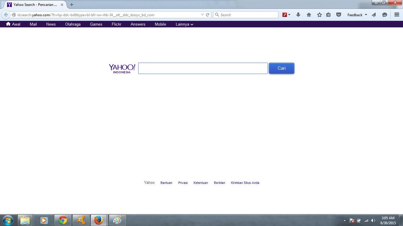 kenapa google chrome ane berubah jadi yahoo ya gan?