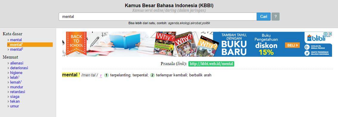 Benar-benar revolusi yang &quot;mental&quot;