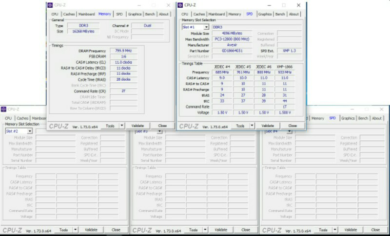 Ask Cara Make 4 buah ram DDR3 dual channel