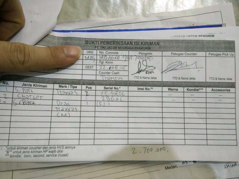 Surat Terbuka untuk JNE, pengiriman Medan ke Sumbawa 22-Agustus gagal Xray