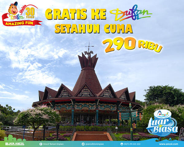 Annual Pass Dufan: Bisa &#91;GRATIS&#93; Menikmati Semua Wahana Dufan Selama Satu Tahun