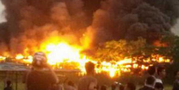 15 Busway Terbakar Sekaligus di Pool Rawa Buaya