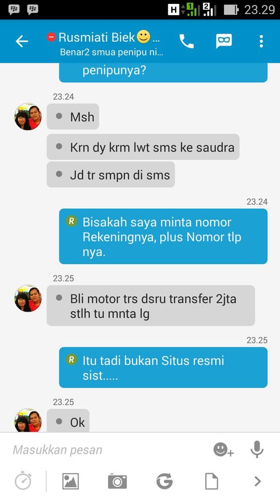 Lagi-Lagi Penipuan 2Jt Melayang, Korban kelahiran Sumbawa besar, Nusa tenggara barat