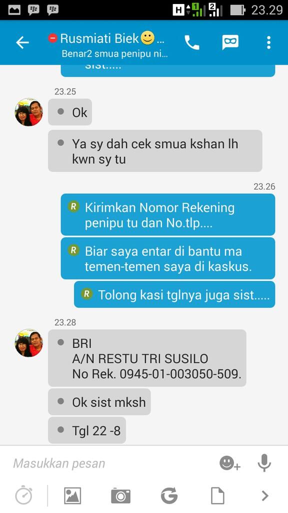 Lagi-Lagi Penipuan 2Jt Melayang, Korban kelahiran Sumbawa besar, Nusa tenggara barat