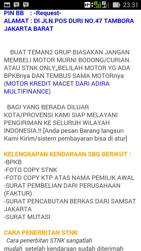 Lagi-Lagi Penipuan 2Jt Melayang, Korban kelahiran Sumbawa besar, Nusa tenggara barat