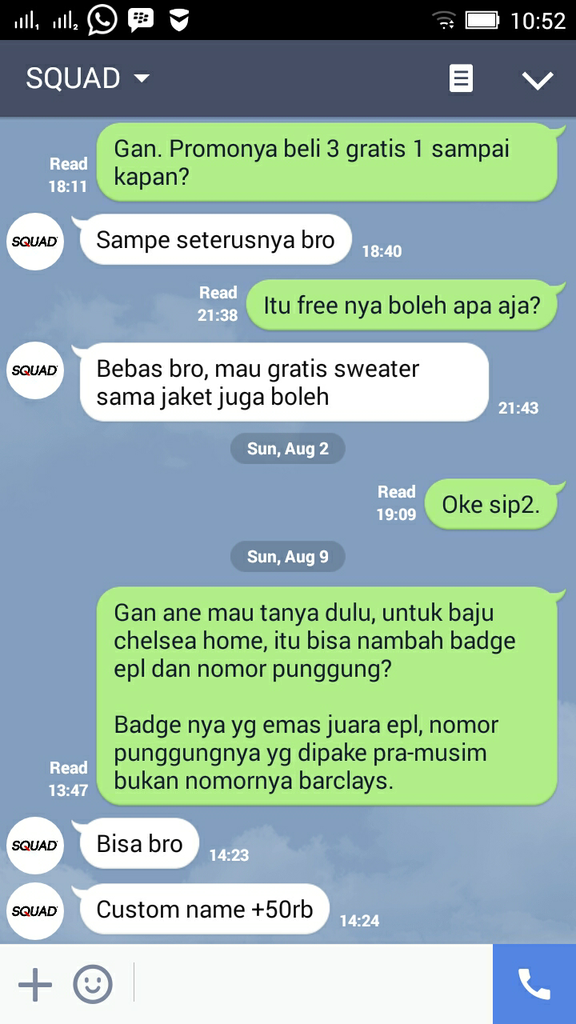 Hati-Hati Penipuan atas akun Instagram Squad Jersey a.n Mikhael Hamonangan