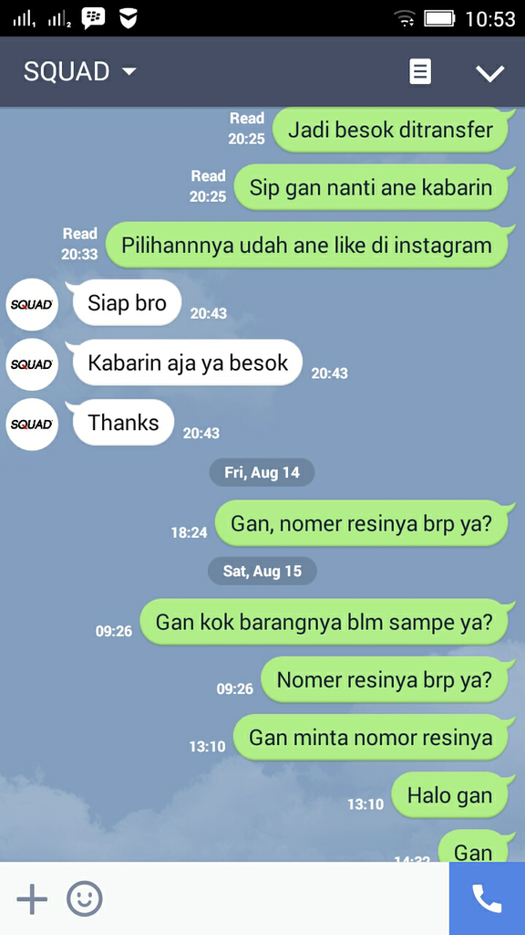 Hati-Hati Penipuan atas akun Instagram Squad Jersey a.n Mikhael Hamonangan