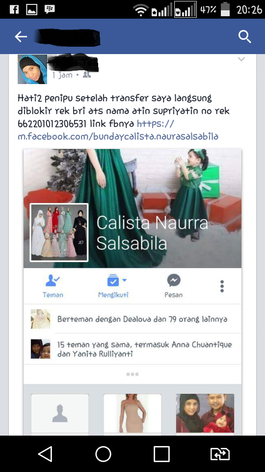 Sang Penipu Di FB