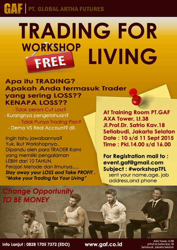 10-11 Sept2015, Yuk...Hadiri Workshop kami area Jakarta dan sekitarnya..Free.