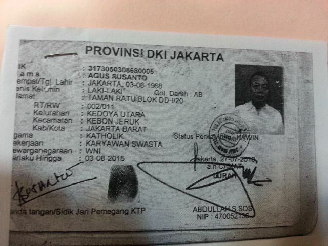 DICARI PENIPU KELAS KAKAP (AGUS SUSANTO)