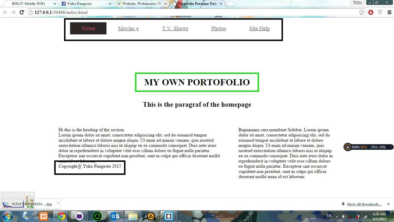 &#91;Help&#93; Bantu ane bikin portofolio gan :D