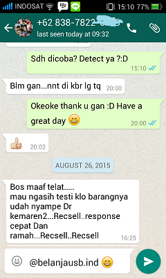 ++++++ Testimonial BelanjaUSB :D ++++++ 