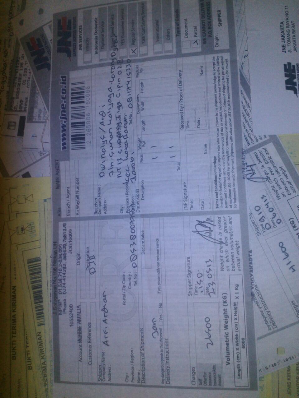 Bukti Pengiriman Selama Jualan Di kaskus (sejak jualan jam tangan)