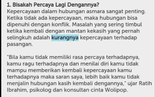 Balikan dengan mantan yang pernah selingkuh, ini yang perlu diperhatikan gann..
