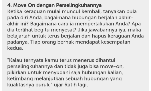 Balikan dengan mantan yang pernah selingkuh, ini yang perlu diperhatikan gann..